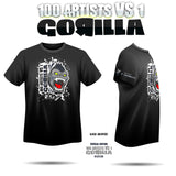 100VS Deluxe Show Tee!! - 100 Artists Vs 1 Gorilla Exclusive