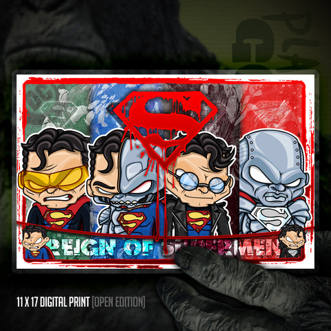 Reign of Supermen: 11 x17 Premium Print