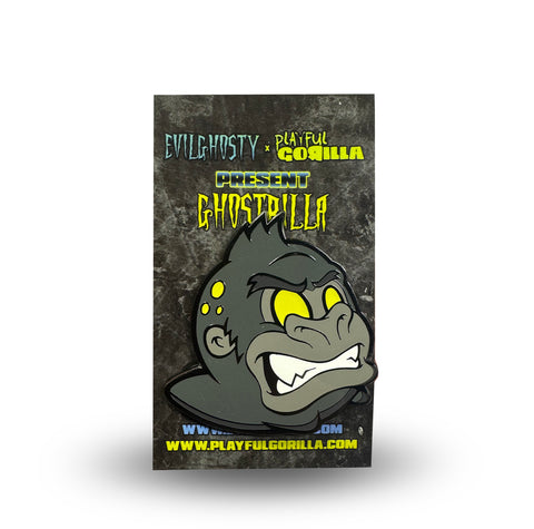 GhostyRilla: @Evilghosty x @Playful Gorilla Colab Enamel Pin