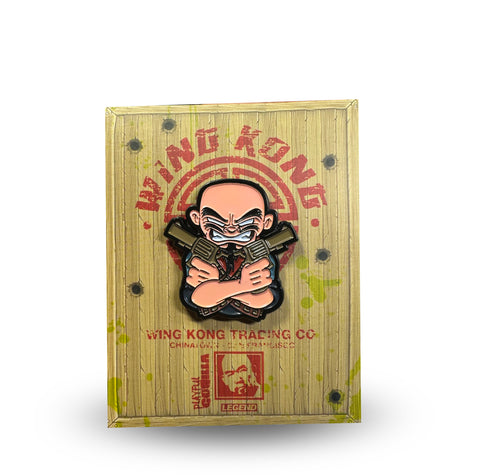 Wing Kong Colabo Enamel Pin: @officialgeraldokamura x @playfulgorilla